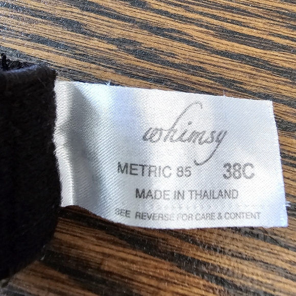 Lunaire Whimsy Barbados Lace Demi Black Bra 15211 Size Women's 38C - Picture 10 of 11